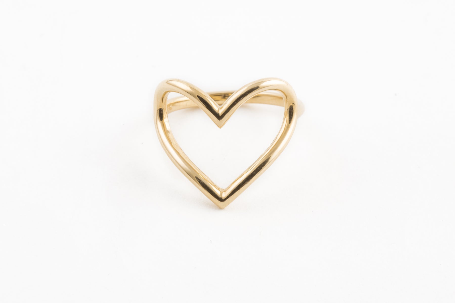 14KYG Open Heart Ring